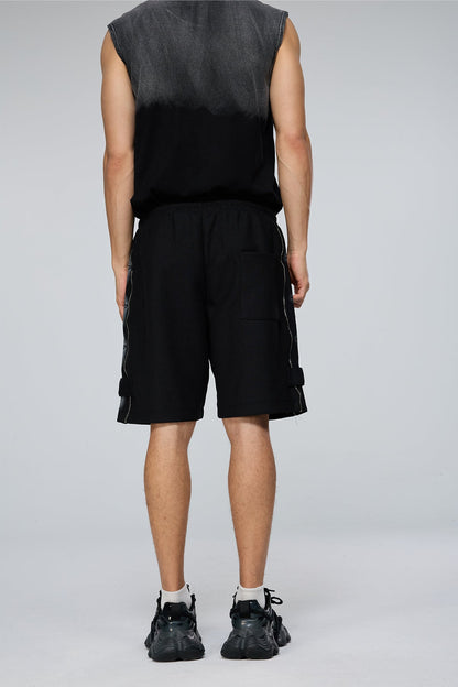 Digital Taper Zipper Shorts