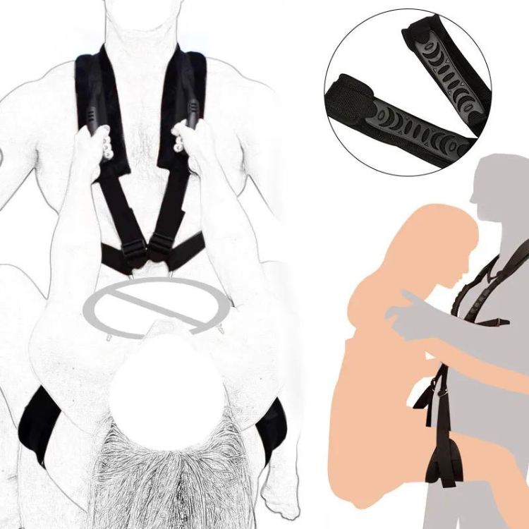 Dual Delight Erotic Sex Sling Harness