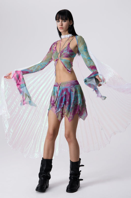 Dual Mark Colorful White Wings