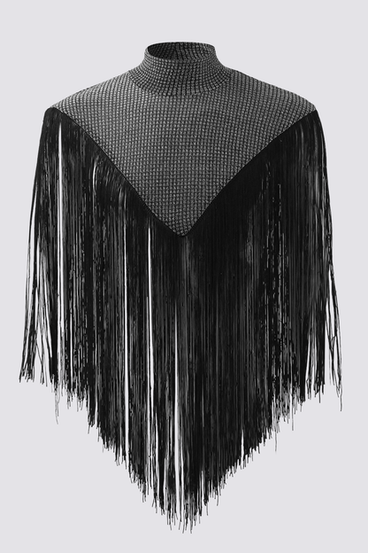 Dull Spark Fringe Sleeveless Top