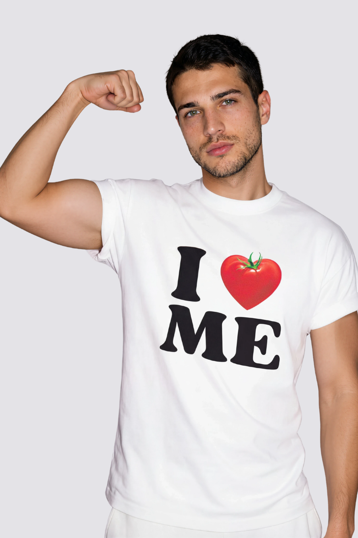 Dust Fold Print T-Shirt White