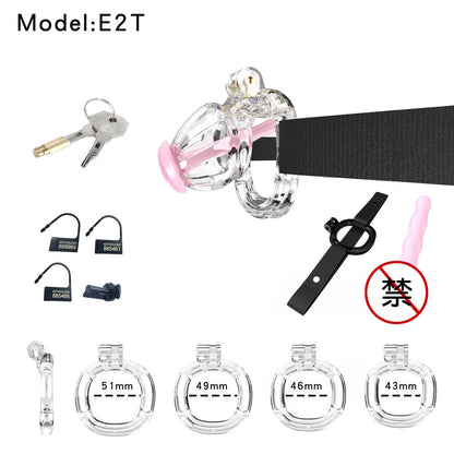 3D Printed Male Chastity Cage – Resin Lock with Strap & Perforated Ring Design for Men