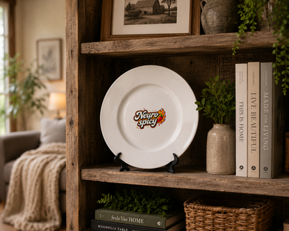 Neurospicy | Crude Crockery | Side Plate & Display Stand