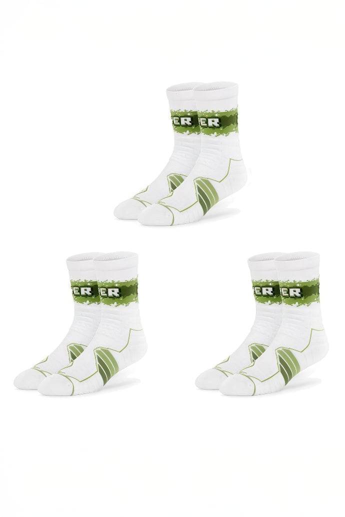 Elite Basketball Socks - High-Cut Terry Cushion Performance Crew Socks