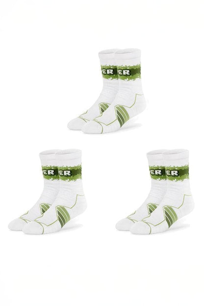 Elite Basketball Socks - High-Cut Terry Cushion Performance Crew Socks