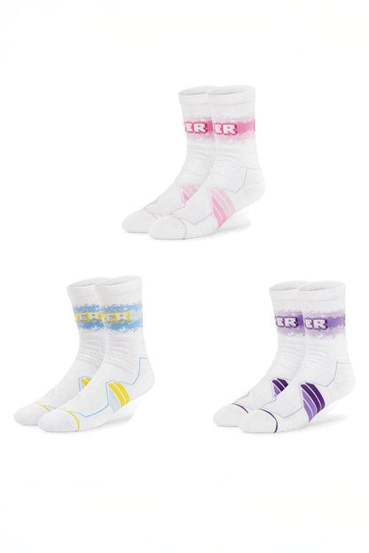 Elite Basketball Socks - High-Cut Terry Cushion Performance Crew Socks