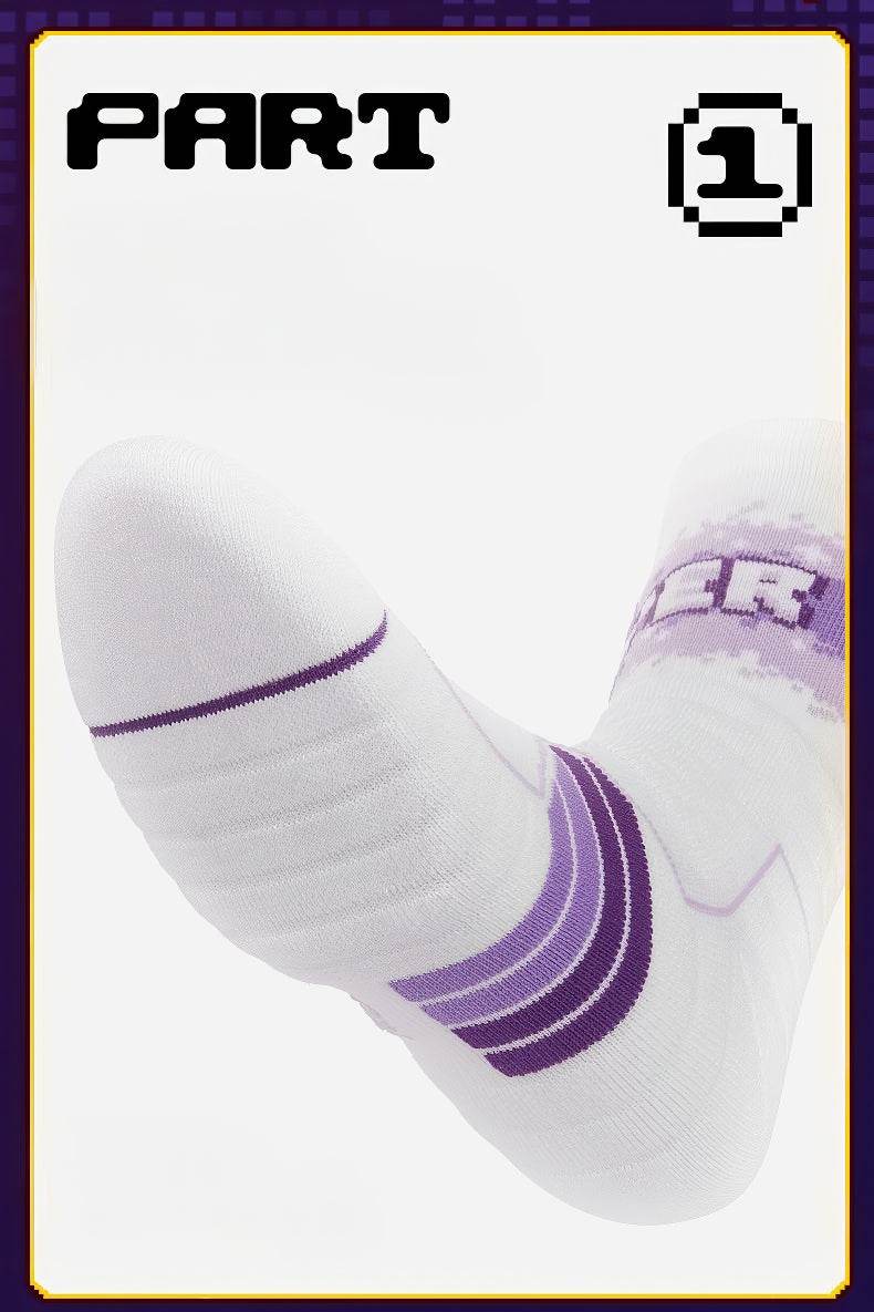 Elite Basketball Socks - High-Cut Terry Cushion Performance Crew Socks