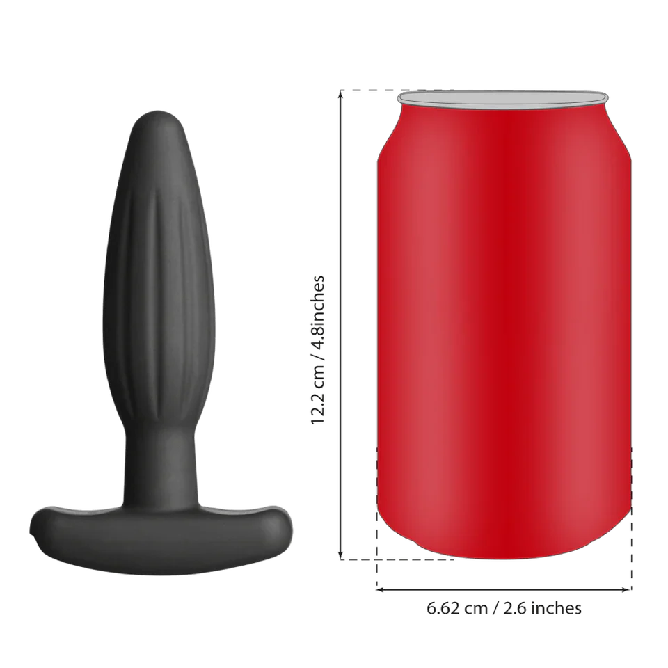 ElectraStim Silicone Noir Rocker Butt Plug Small