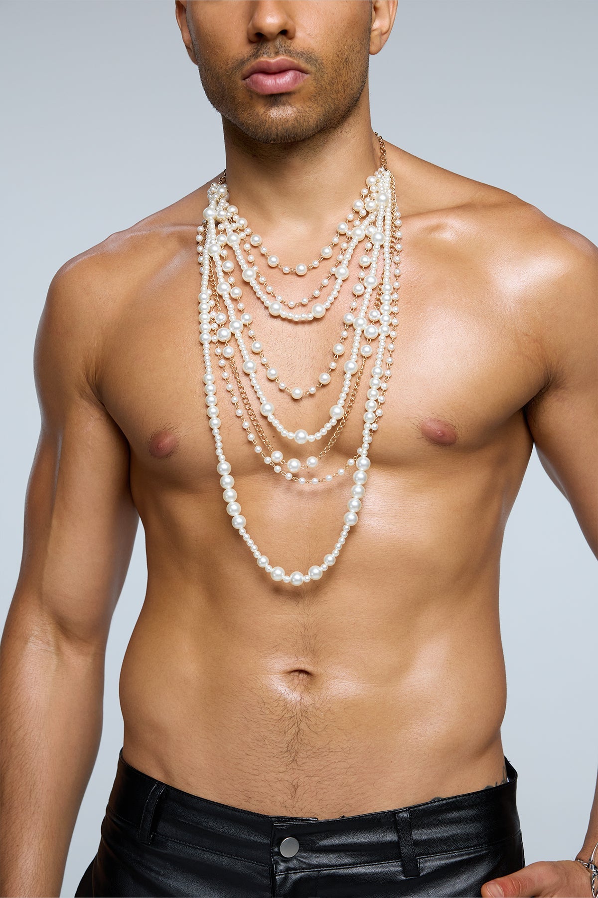 Echo Marble Pearl Chain Necklace