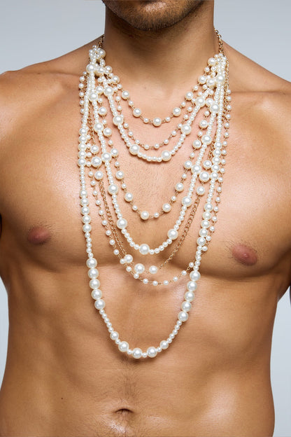 Echo Marble Pearl Chain Necklace