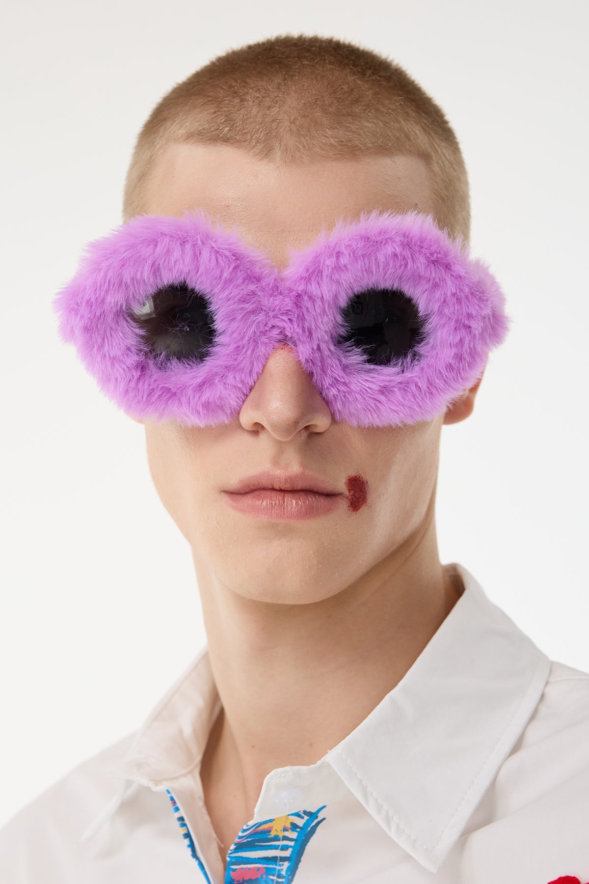 Electric Glare Fur Sunglasses