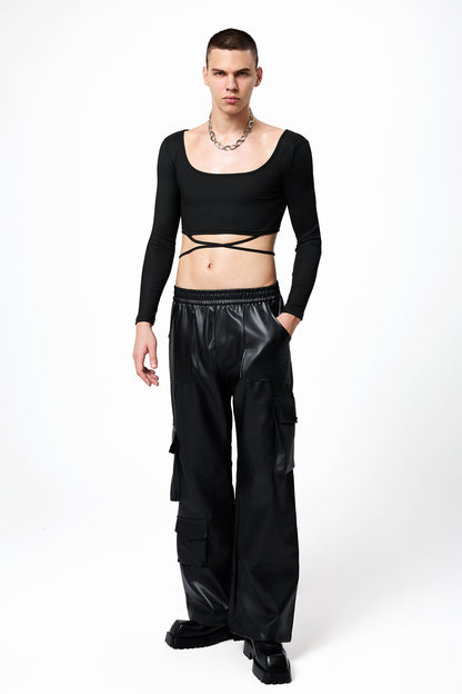 Ethereal Touch Long Sleeve Crop Top