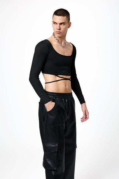 Ethereal Touch Long Sleeve Crop Top
