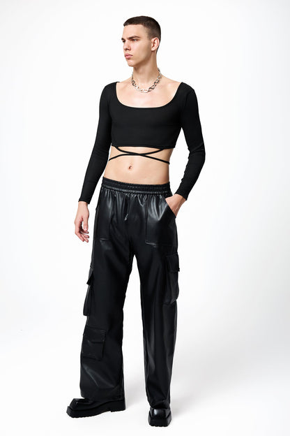 Ethereal Touch Long Sleeve Crop Top