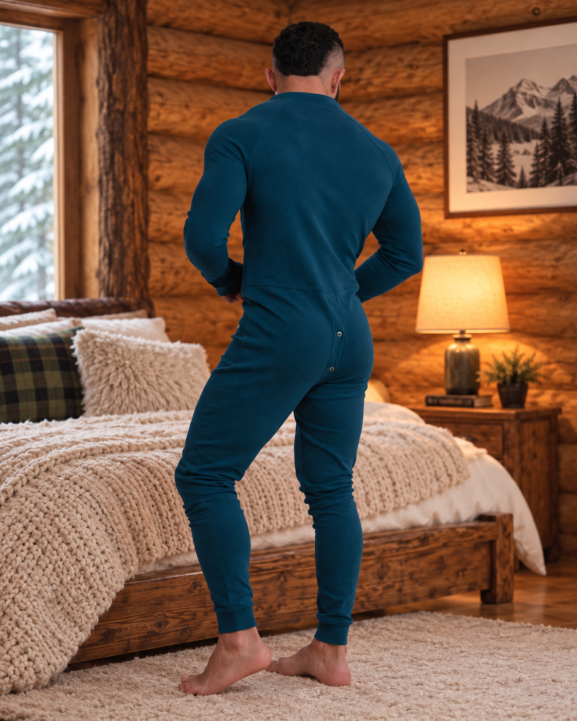 Long Sleeve Union Suit - Teal