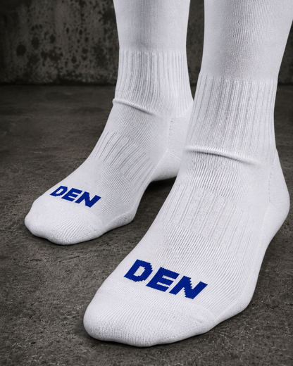 Knee Length Football Socks - White