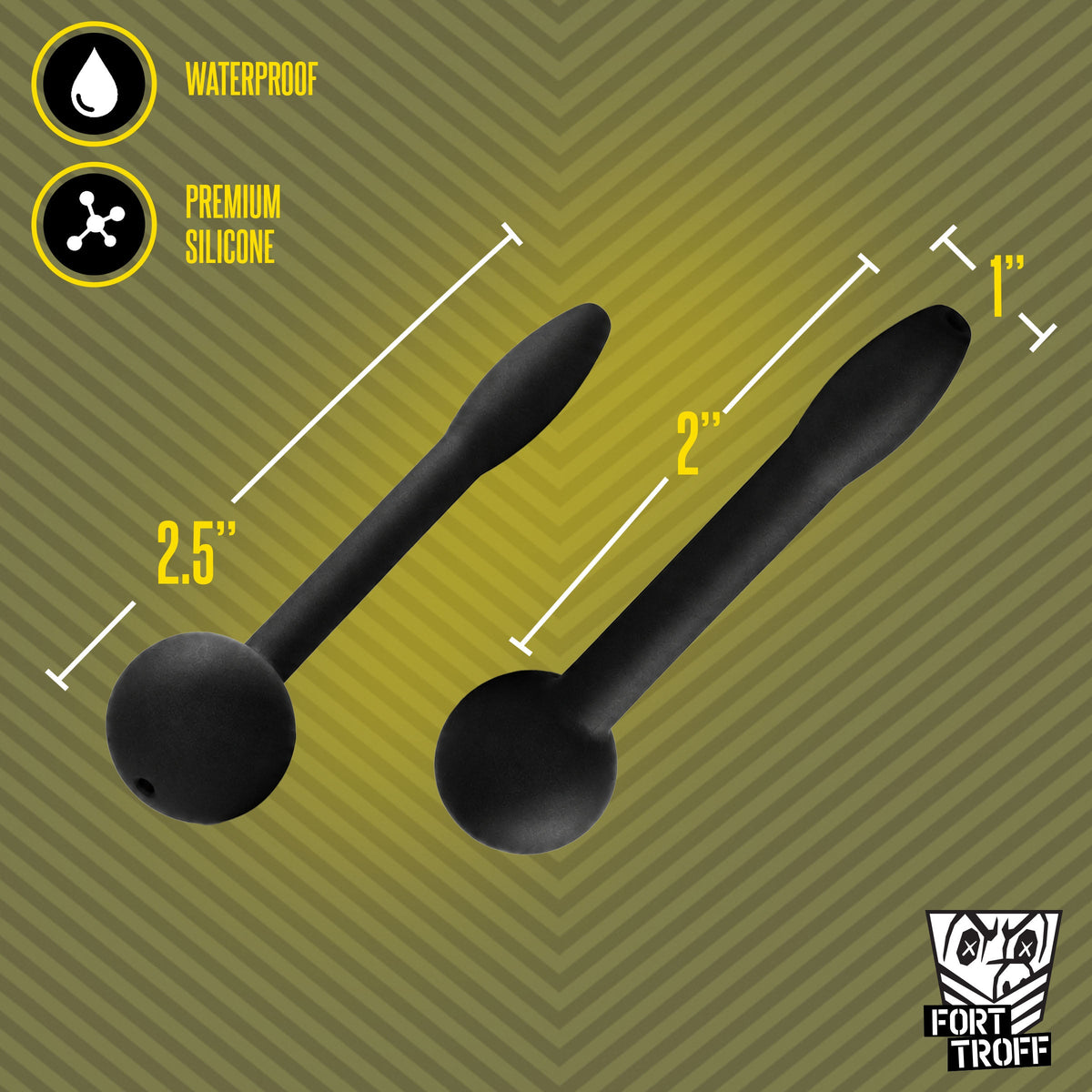 2pk Cum Plug Silicone Penis Plugs