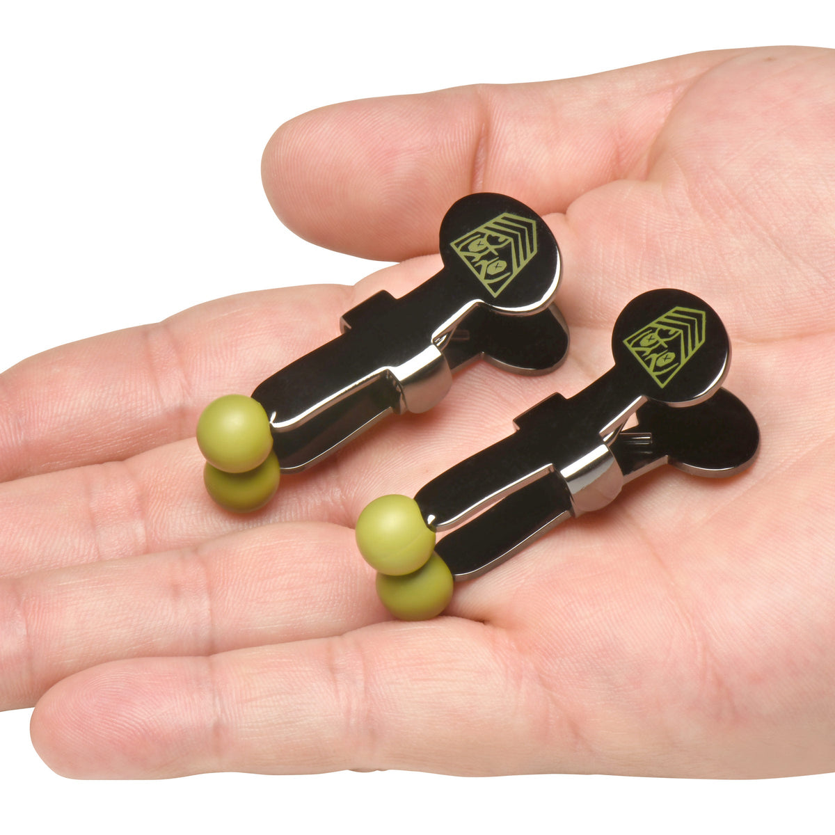 Captive Grip Stainless Steel Nipple Clamps with Silicone Tips