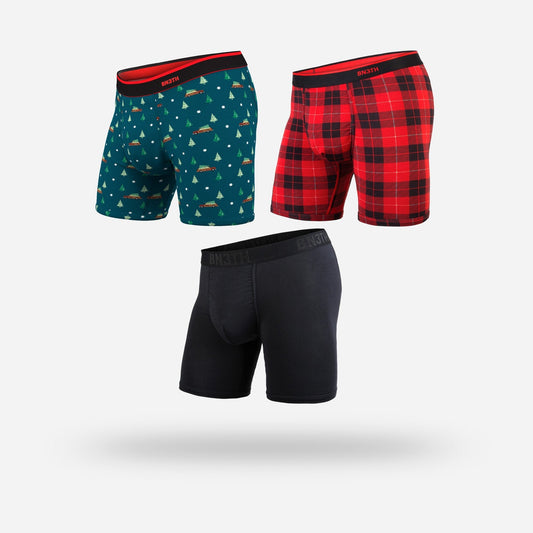 CLASSIC ICON BOXER BRIEF : HOME FOR THE HOLIDAYS 3 PACK