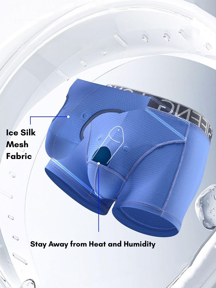 Men's Sexy Breathable Elastic Separated Pouch Trunks