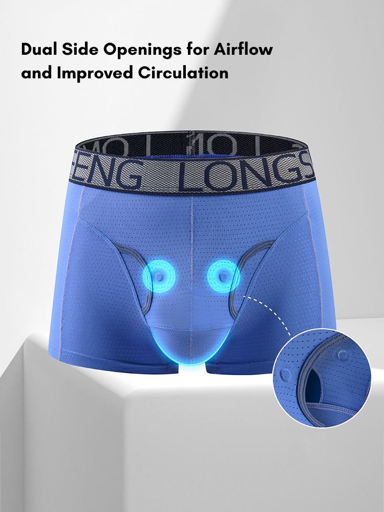 Men's Sexy Breathable Elastic Separated Pouch Trunks