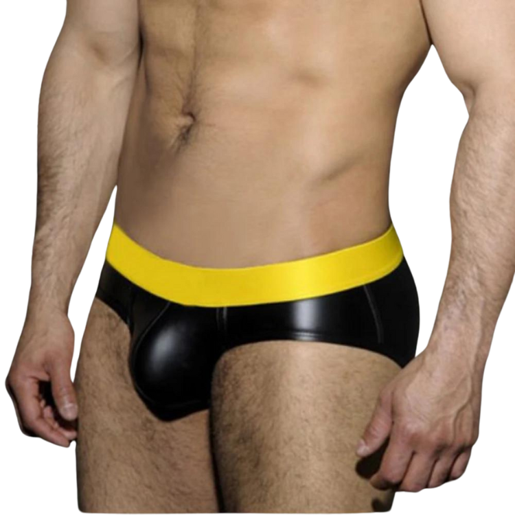 Faux Leather Jockstrap