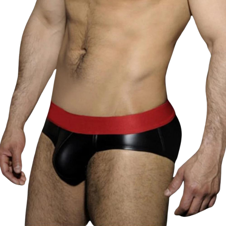 Faux Leather Jockstrap