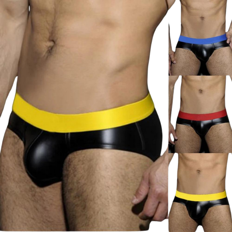 Faux Leather Jockstrap