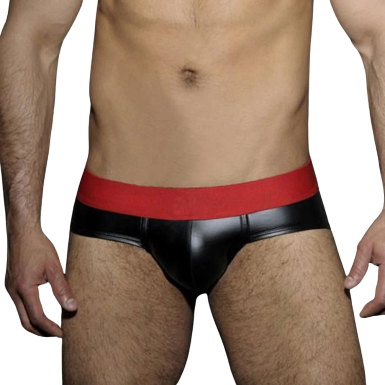 Faux Leather Jockstrap