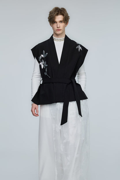 Fever Arc Sequin Embroidery Vest