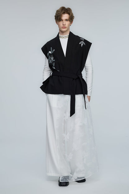 Fever Arc Sequin Embroidery Vest