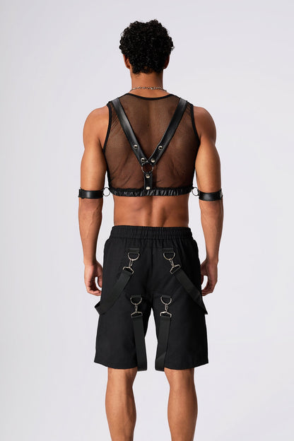 Fire Fishnet Sleeveless Top