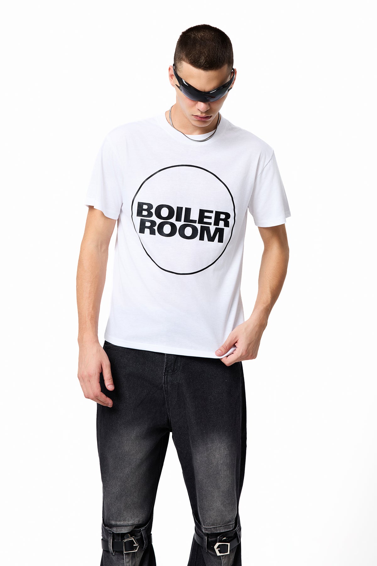 Flat Signal Letter Printed Top White
