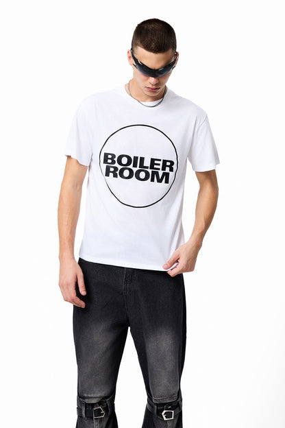 Flat Signal Letter Printed Top White