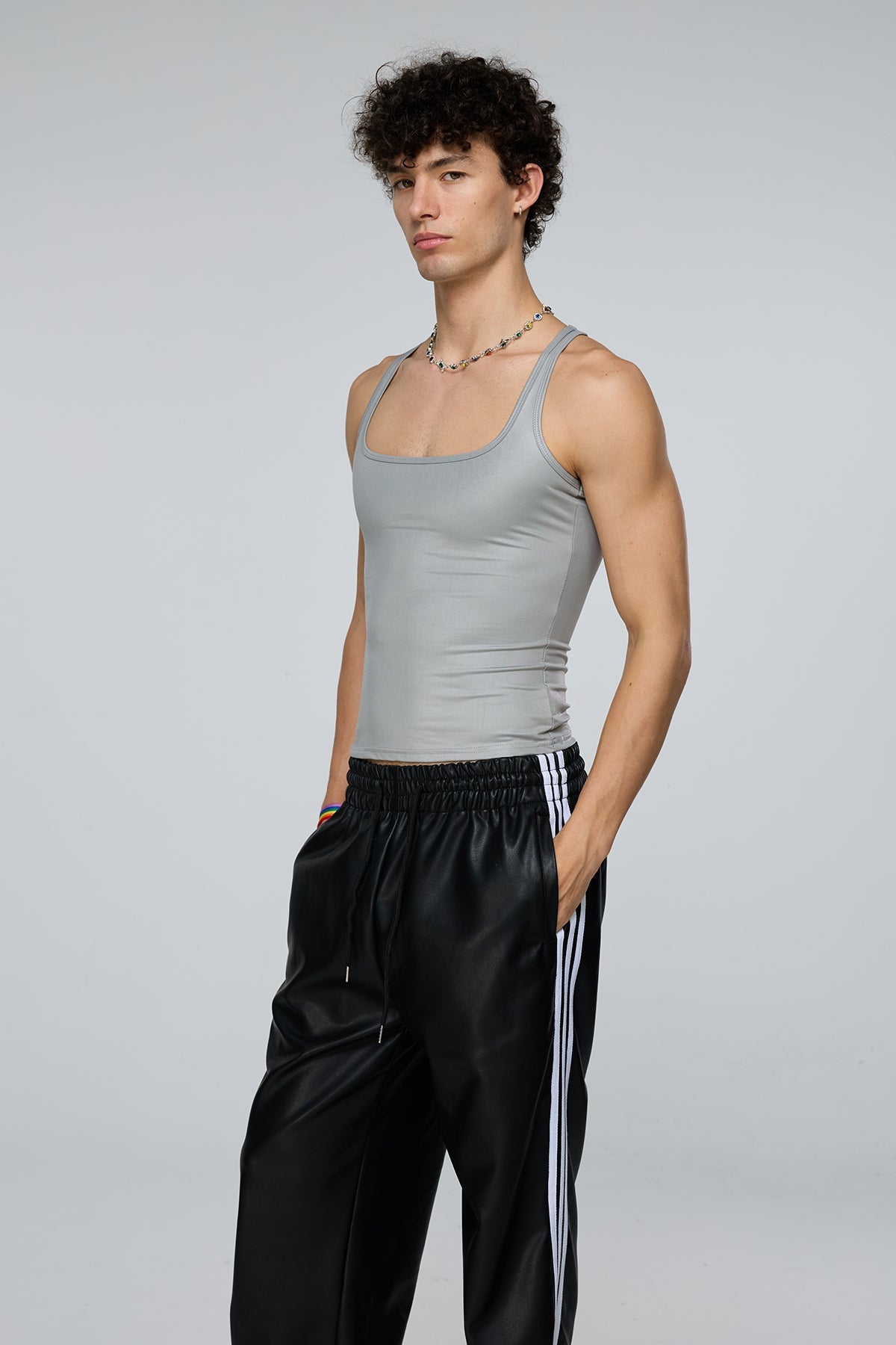 Flex Grip Tank Top Grey