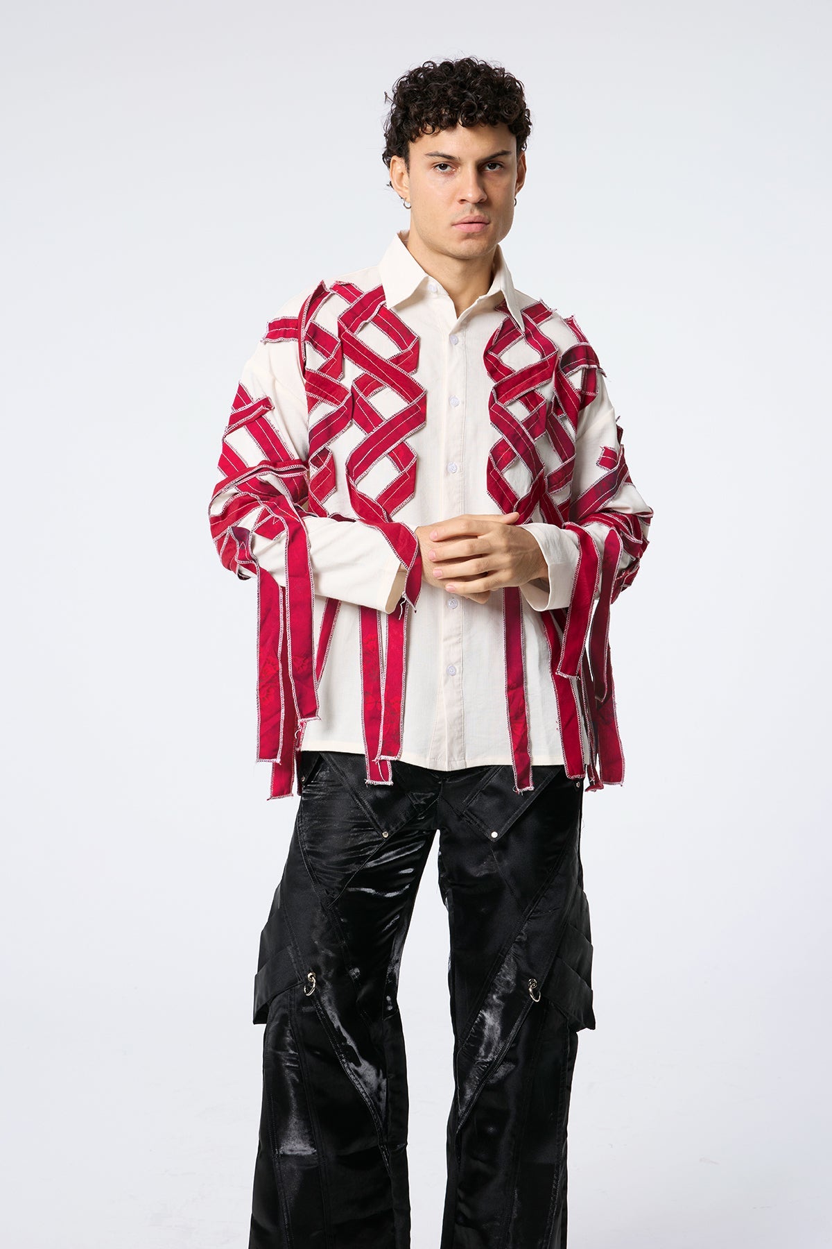 Form Flicker Fringe Long Sleeve Shirts