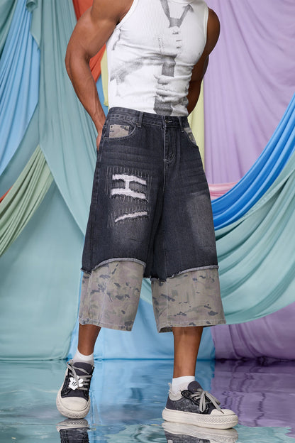 Fossil Denim Ripped Capri Jeans