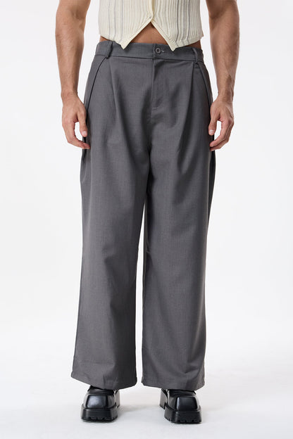 Frame Track Ruched Straight Pants