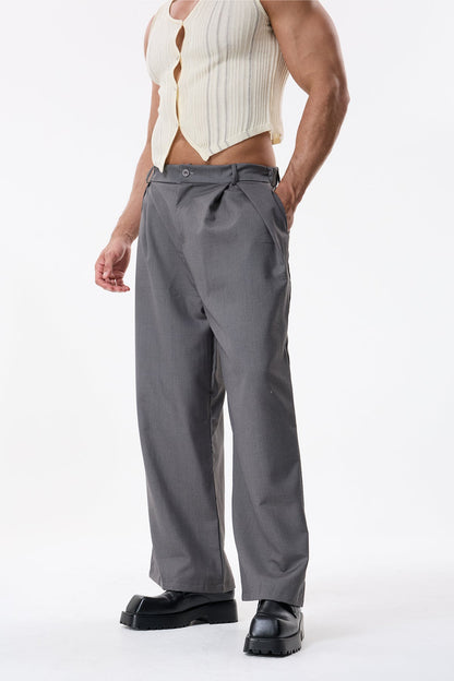 Frame Track Ruched Straight Pants
