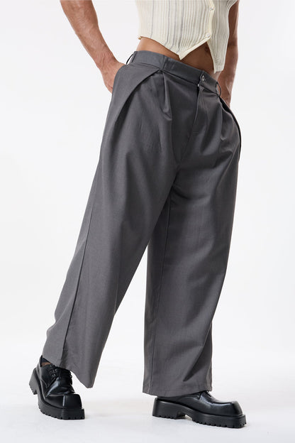 Frame Track Ruched Straight Pants