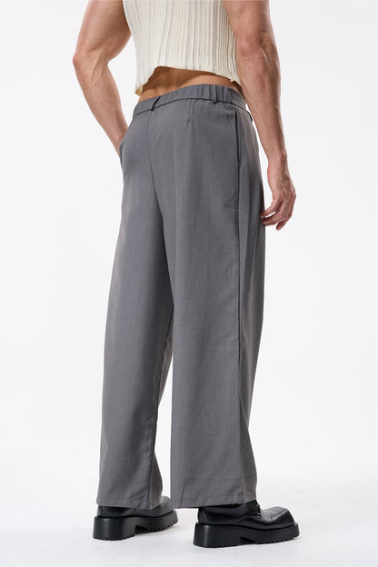Frame Track Ruched Straight Pants