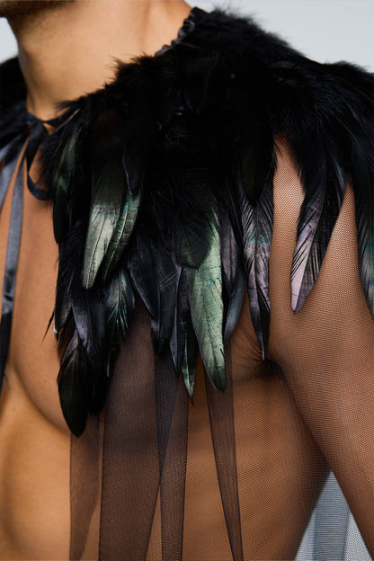 Friction Core Feather Cape