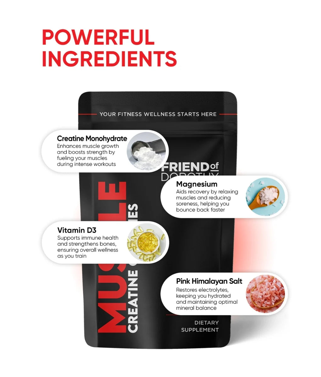 Friend of Dorothy Muscle Creatine Gummies - 60 Gummies