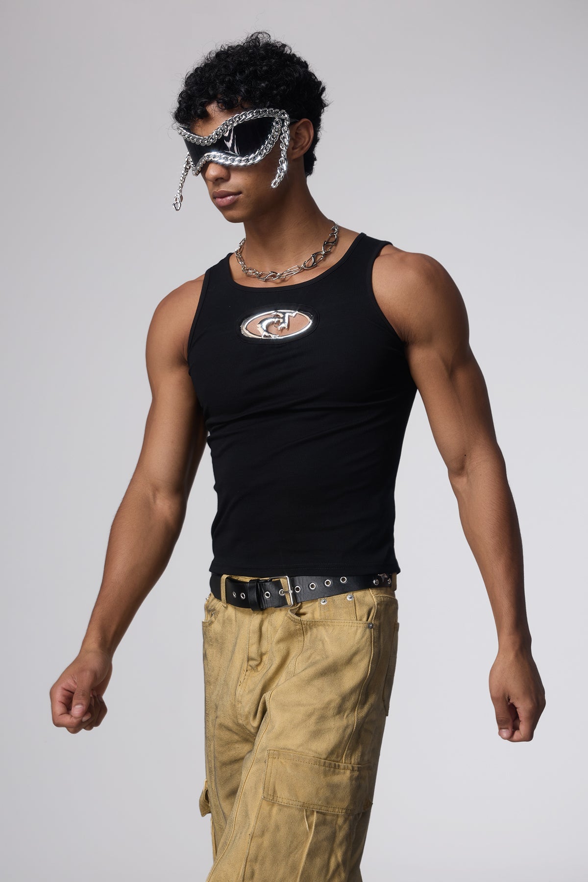 Frozen Stance Metal Cutout Sleeveless Top