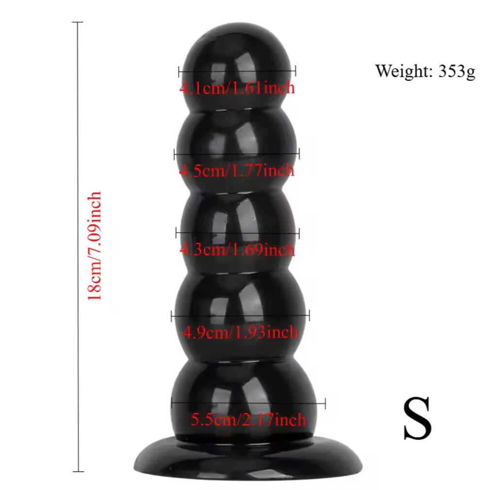 Thick Beaded Butt Plug