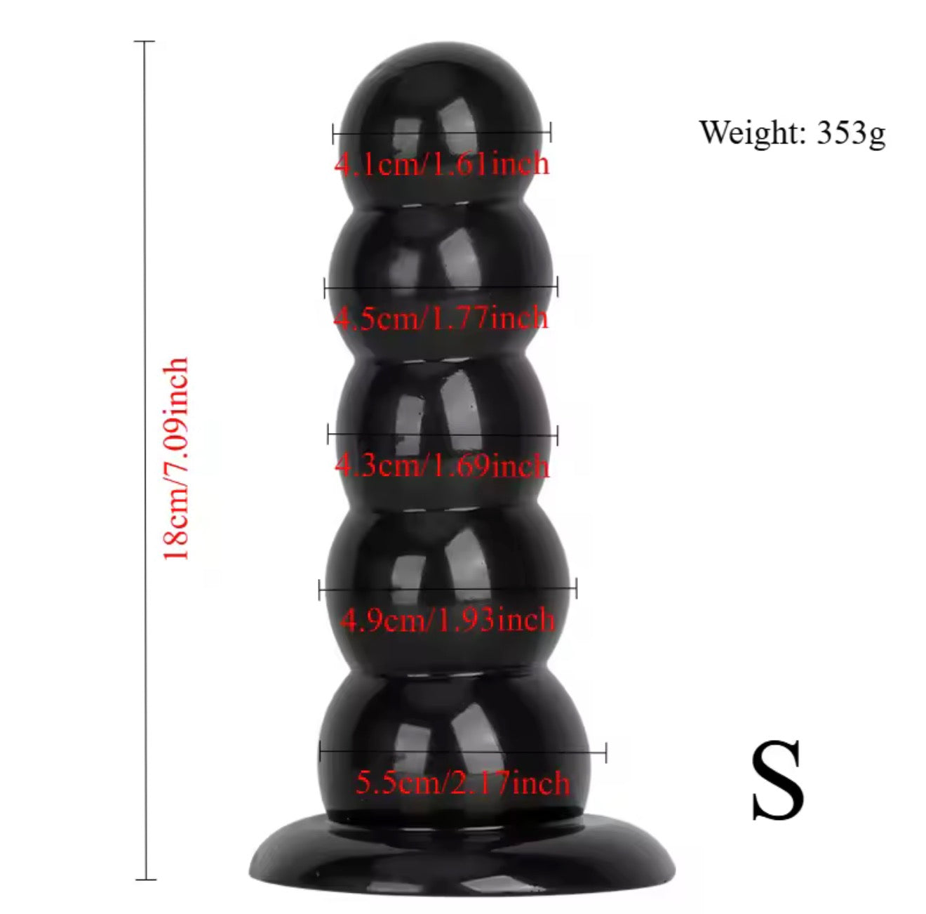 Thick Beaded Butt Plug