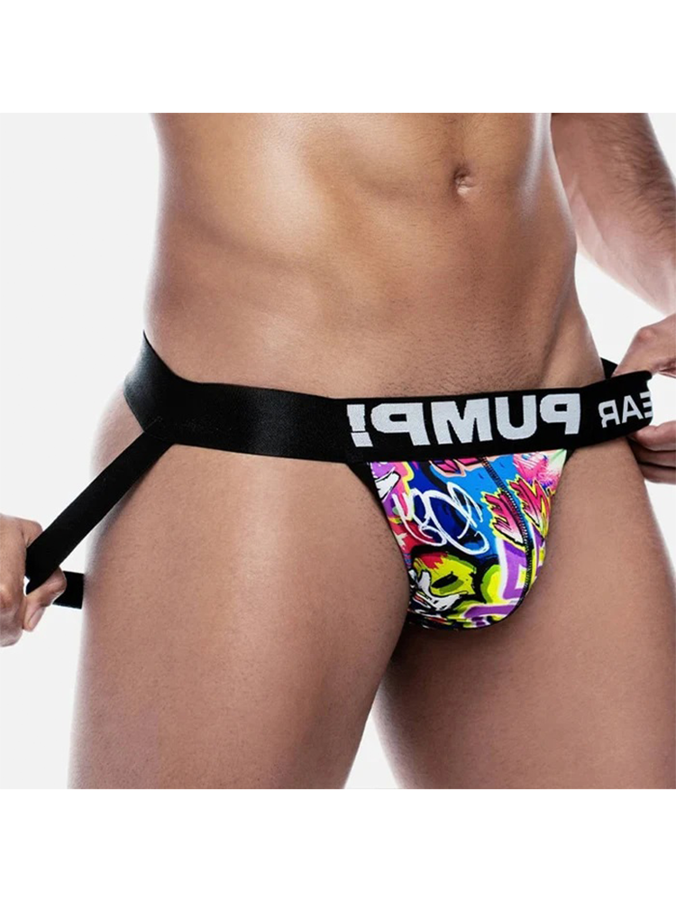 Men’s Sexy Graffiti Pouch Thongs
