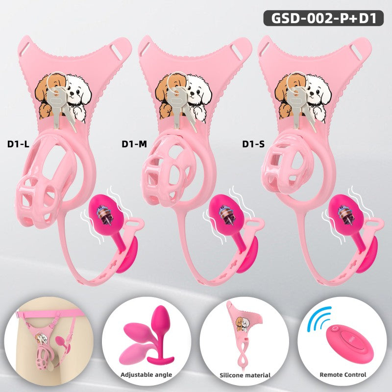 Upgraded Cobra Chastity Cage With Underwear & Plug – Complete Locked Set GSD Series