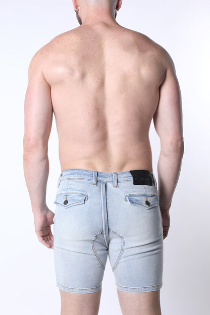 Full Court Denim Zipper Short