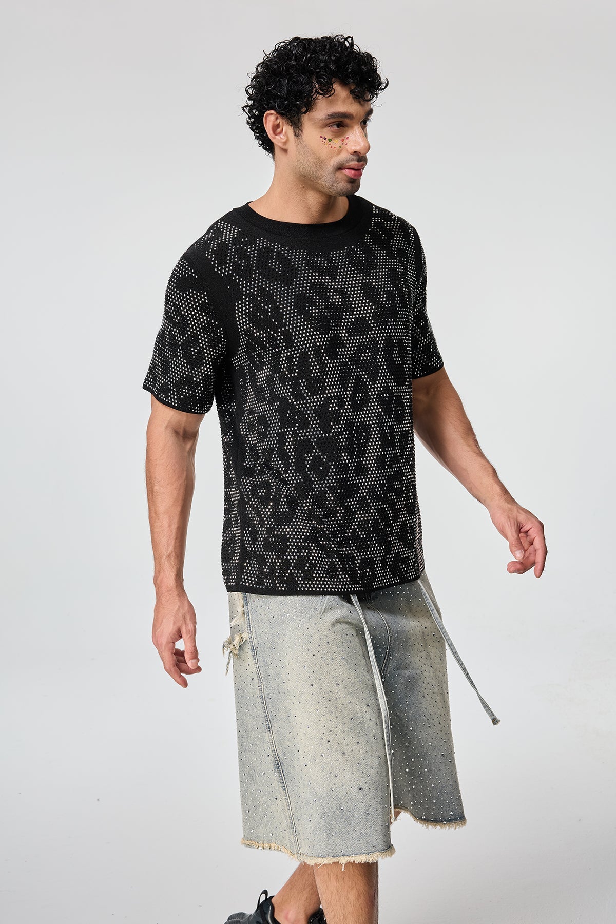 Gemstone Glow Rhinestone T-Shirt